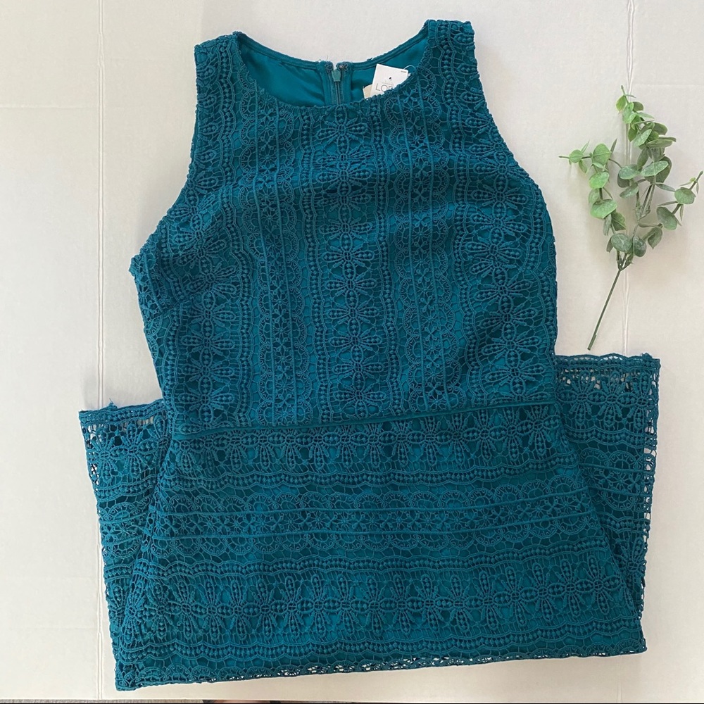 NWT LOFT Sleeveless Lace Dress Size 4